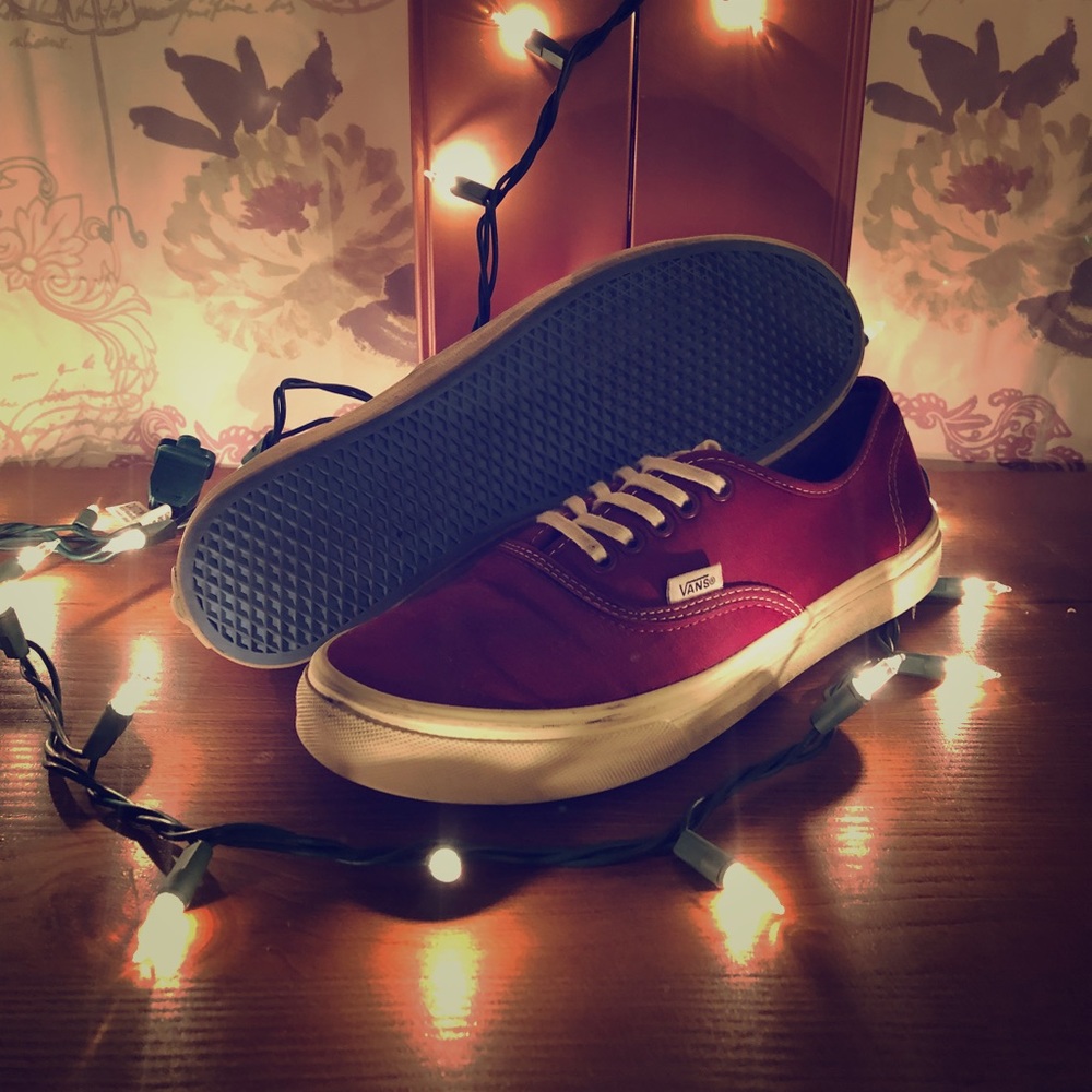 Burgundy Vans